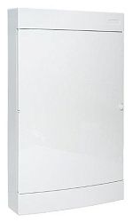 Щит комбинированный "Unix" прозрачная дверь (2х18 (36) модулей + 1 монтажная плата) 4 габарит 651x396x112 IP40 ux-2x18+1m-n