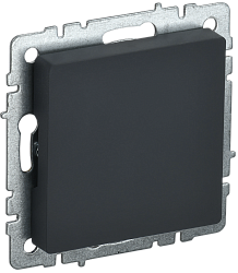 BRITE Заглушка с суппортом МЗ10-БрГ графит IEK BR-PL10-K53