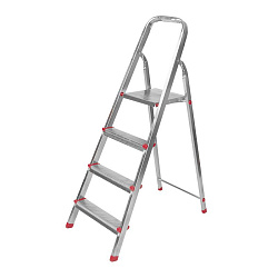 Стремянка металлическая 4 ступеньки, усиленный профиль REXANT 12-5054