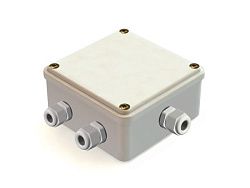 Коробка распаячная для о/п 100х100х50мм, с гладкими стенками IP55 с сальниками PG9 (40шт) GE41330