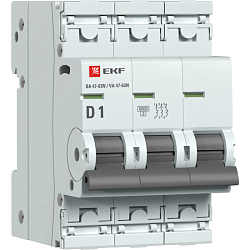 Авт. выкл. 3P 1А (D) 6кА ВА 47-63N EKF PROxima M636301D
