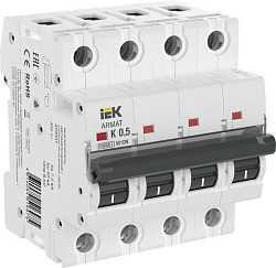 ARMAT Автоматический выключатель M10N 4P K 0,5А IEK AR-M10N-4-K0D5