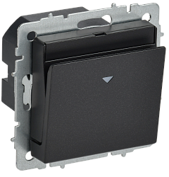 BRITE Выключатель карточный 30А ВС10-1-8-БрЧ черный IEK BR-V11-0-10-K02