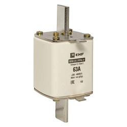 Плавкая вставка ППН-37 400/63А габарит 2 EKF fus-37/400/63