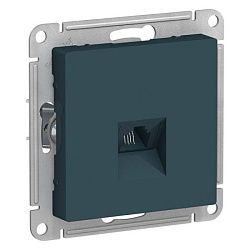 Розетка телефонная 1-м СП AtlasDesign RJ11 механизм изумруд SE ATN000881 1240468