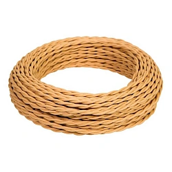 Провод монтажный витой ПВХ  3х2,5мм, цвет - песочное золото (бухта 50м),ТМ "МЕЗОНИНЪ" GE70152-32 GE70152-32