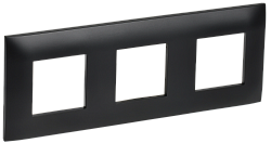 SKANDY Рамка 3-местная SK-F03Bl черный IEK SK-M32-K02