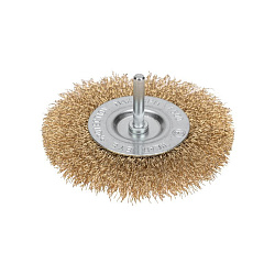 Щетка дисковая для дрели, витая латунированная проволока, 100мм KRANZ KR-91-1231
