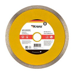 Диск алмазный отрезной сплошной 180x25,4/22,2x1,8x10мм KRANZ KR-90-0113