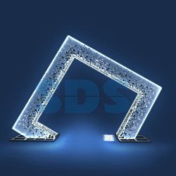 Декоративная арка Ромб 300 см белая 501-448