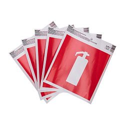 Наклейка знак пожарной безопасности "Огнетушитель" с хедером; 200х200 мм REXANT 56-0051-3