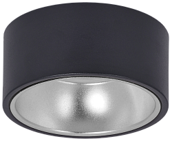 LIGHTING Светильник 4017 накладной потолочный под лампу GX53 черный/хром IEK LT-UPB0-4017-GX53-1-K56