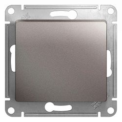Кнопка нажимная 1-кл. СП Glossa 10А IP20 (сх. 1) 10AX механизм платина SE GSL001215 454477