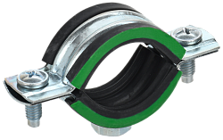 ELASTA Скоба металлическая двухкомпонентная с резиновым уплотнителем d=11-15мм IEK ET-MP40D-SK-011-02-270