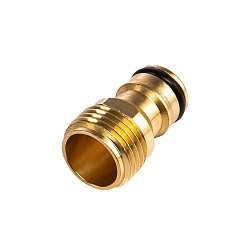 Адаптер латунный, 1/2", внешняя резьба ЧЕТЫРЕ СЕЗОНА 62-0276