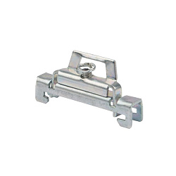 Ограничитель на DIN-рейку (металл) 1 винт (пакет 10 шт/уп) REXANT 12-2902-10