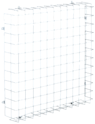 LIGHTING Решетка защитная для светильника LED ДВО 660х660х95мм белая IEK LT-DVO0D-R-0660-K01