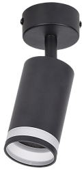LIGHTING Светильник 4006 накладной настено-потолочный под лампу GU10 черный IEK LT-USB0-4006-GU10-1-K02