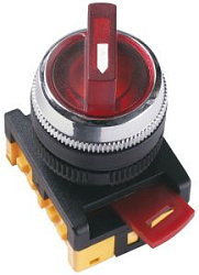 Переключатель АNС-22-2 на 2 положения "I-O" 1з+1р неон/240В красный IEK BSW10-ANC-2-K04