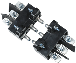 Панель втычная ПМм1-250е c задним резьбовым присоединением для ВА88-35 MASTER с электронным расцепителем IEK SVA31D-PM1-R-02