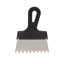 Шпатель фасадный REXANT 150 мм зуб 8х8 нержавеющая сталь, пластмассовая ручка 89-0226