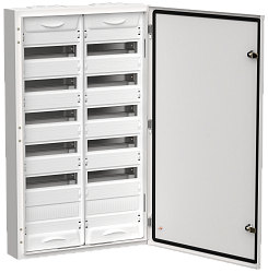 TITAN 5 Корпус металлический ЩРн-144 (2х72) 960х570х140мм IP54 белый (одна дверь) IEK TI5-50-N-2X072-54