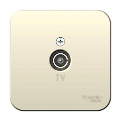 Розетка телевизионная TV ОП Blanca коннектор с изолир. пластиной молочн. SE BLNTA000012 1210526