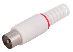 TV-разъем штекер без пайки белый PROconnect 05-2041-2