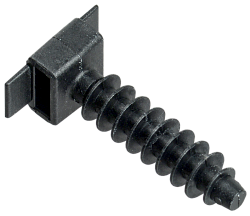 База дюбельная БД 35х10мм под хомут черная (100шт) IEK UHP32-35-10-100-K02