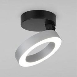 Накладной светодиодный светильник Spila серебро 12W 4200К 25105/LED Elektrostandard a060186