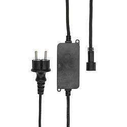 Контроллер с радиопультом для уличных гирлянд Сеть и Твинкл, черный NEON-NIGHT 217-204