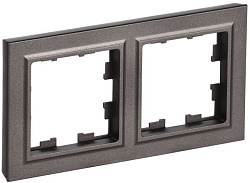 BRITE Рамка 2-местная РУ-2-БрТБ темная бронза IEK BR-M22-K45
