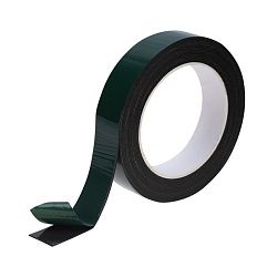 Двухсторонний скотч REXANT, черная, вспененная ЭВА основа, 25 мм, ролик 5 м 09-6125