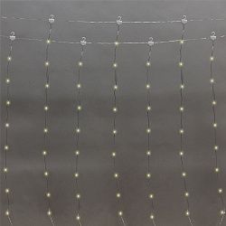 Гирлянда Светодиодный дождь из росы 3х3м, теплый белый, USB + пульт управления, с крючками для крепления NEON-NIGHT 315-886