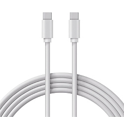 Кабель Type-C - Type-C, 2A, 1м, ПВХ, белый REXANT 18-1833