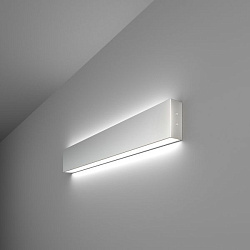 Светильник светодиодный линейный накладной двусторонний 53см 20Вт 6500К матовое серебро 101-100-40-5 a041476