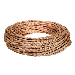 Провод монтажный витой ПВХ  3х2,5мм, цвет - бежевый перламутр (бухта 50м),ТМ "МЕЗОНИНЪ" GE70152-29 GE70152-29