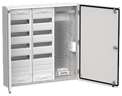 TITAN 5 Корпус комбинированный ЩРн-120 (3х60) 835х830х140мм IP30 белый IEK TI5-51-N-3X060-30