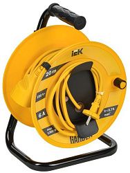 GARDEN Катушка УК20 1 место без заземления с термозащитой 2х0,75мм2 20м IEK GD-KP40-06-01-20