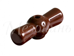 Ручка фарфоровая для поворотного выключателя, цвет - коричневая, ТМ  "МЕЗОНИНЪ" GE70001-04 GE70001-04