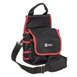 Сумка монтажника поясная с крышкой и ремнем С-14 EKF Professional C-14