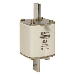 Плавкая вставка ППН-37 400/80А габарит 2 EKF fus-37/400/80