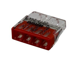 2273-244 Экспресс-клемма с пастой 4-проводная до 2,5 мм², (100 шт./уп.) WAGO 07-5143