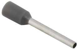 Наконечник НШВИ 0,75-12 серый (100шт/упак) IEK UGN11-C75-012-100