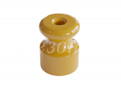 Изолятор фарфоровый для наружного монтажа витой электропроводки, D18,5х24мм, цвет -песочное золото,  GE70025-32