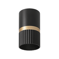 Накладной светильник WOLTA WSL-GU10/19BG DUO под лампу GU10 Чёрный/золото  D55x100 WSL-GU10/19BG