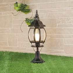 Светильник ландшафтный IP33 GL 1001S черное золото Elektrostandard a034310