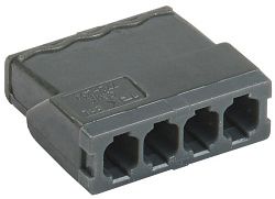 Строительно-монтажная клемма СМК 772-244 компактная с пастой (4шт/упак) IEK UKZ31-244-004