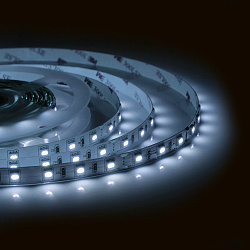 Светодиодная лента 24В, 14,4Вт/м, smd5050, 60д/м, IP20, 800Лм/м, ширина подложки 10мм, 5м, х/б, 6500 00-340