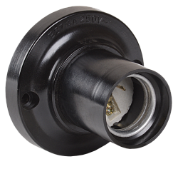 Патрон потолочный Пкб27-04-К21 карболитовый Е27 черный (индивидуальный пакет) IEK EPK12-04-02-K01